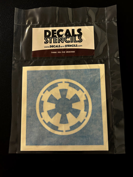3 inch Galactic Empire Symbol Paint Stencil 2 Pack