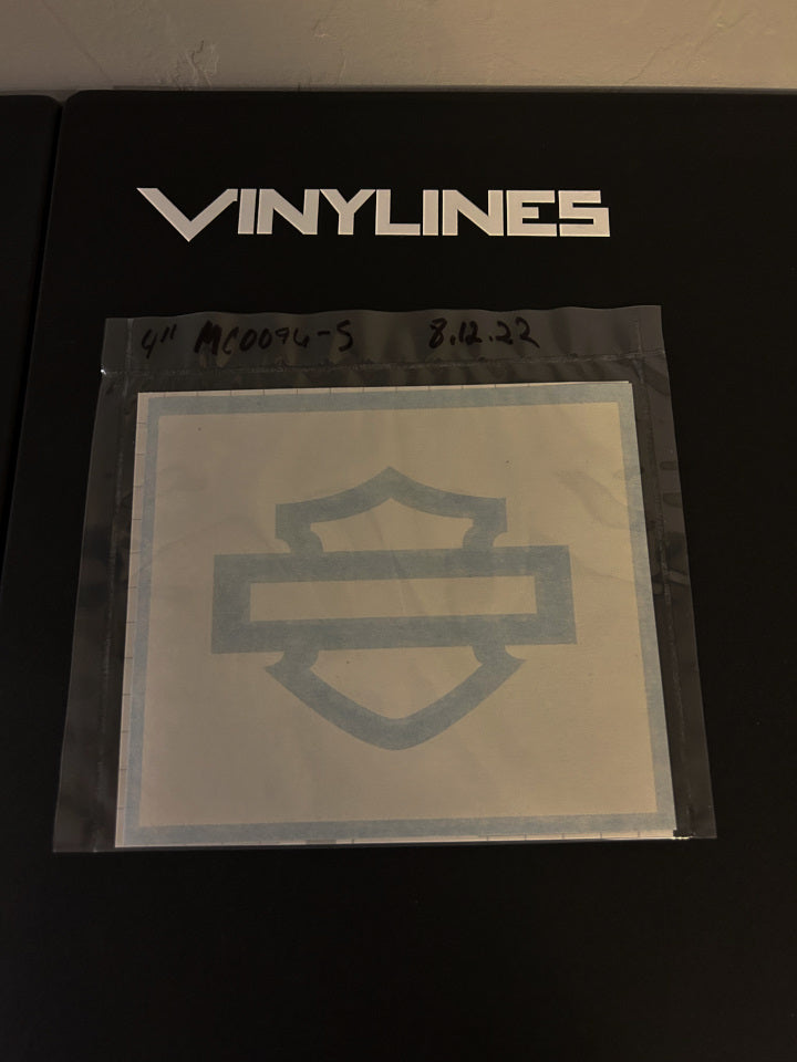 4 Inch Extremely Thick Bar and Shield Outline Stencils 2 Pack