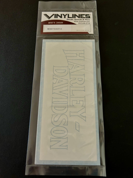 6 Inch Stacked HD Text Outline Logo Stencil 2 Pack