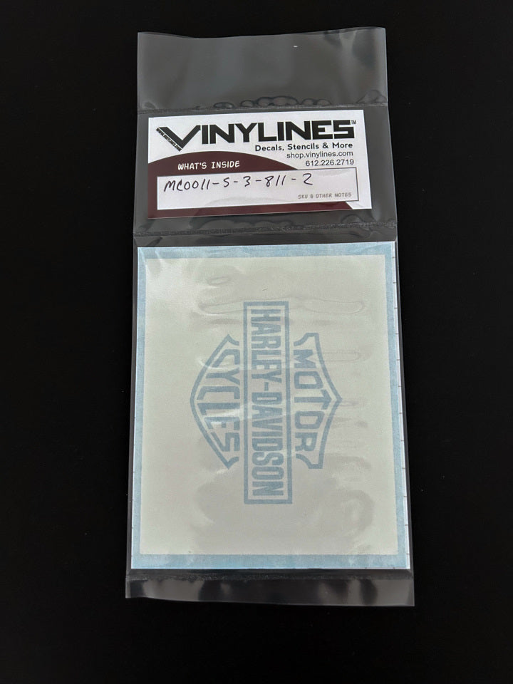 3 Inch Harley Davidson Logo - Inner - Paint Stencil 2 Pack