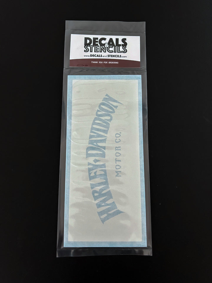 6 Inch Harley-Davidson Motor Co Arched Dagger Text Stencil 2 Pack