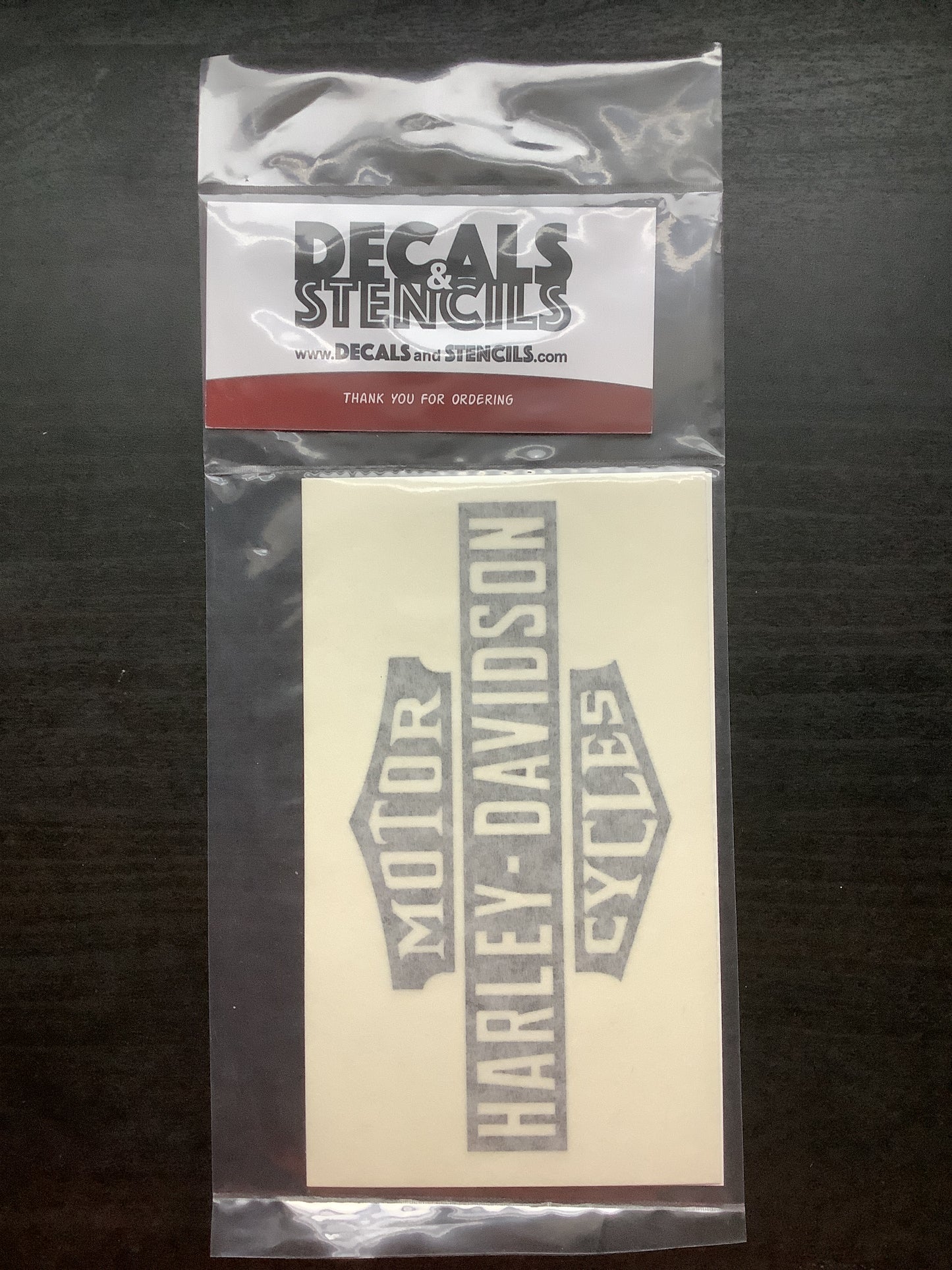 5 inch Glossy Black Old-Timey Solid HD Logo Decal 2pack