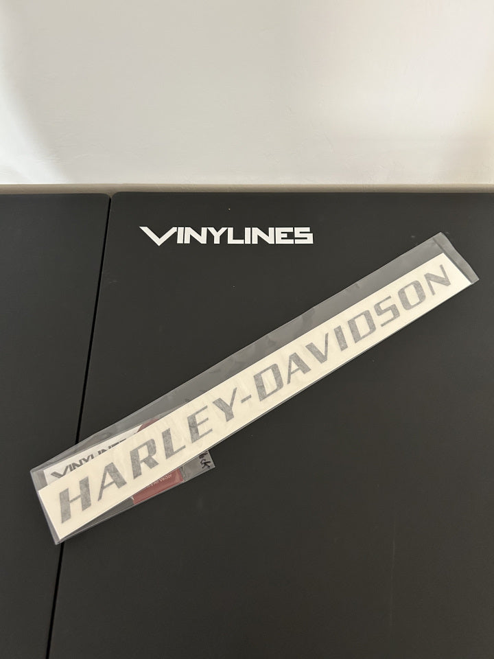 14in Matte Black Harley-Davidson Custom Font No 2 Decal 2 Pack