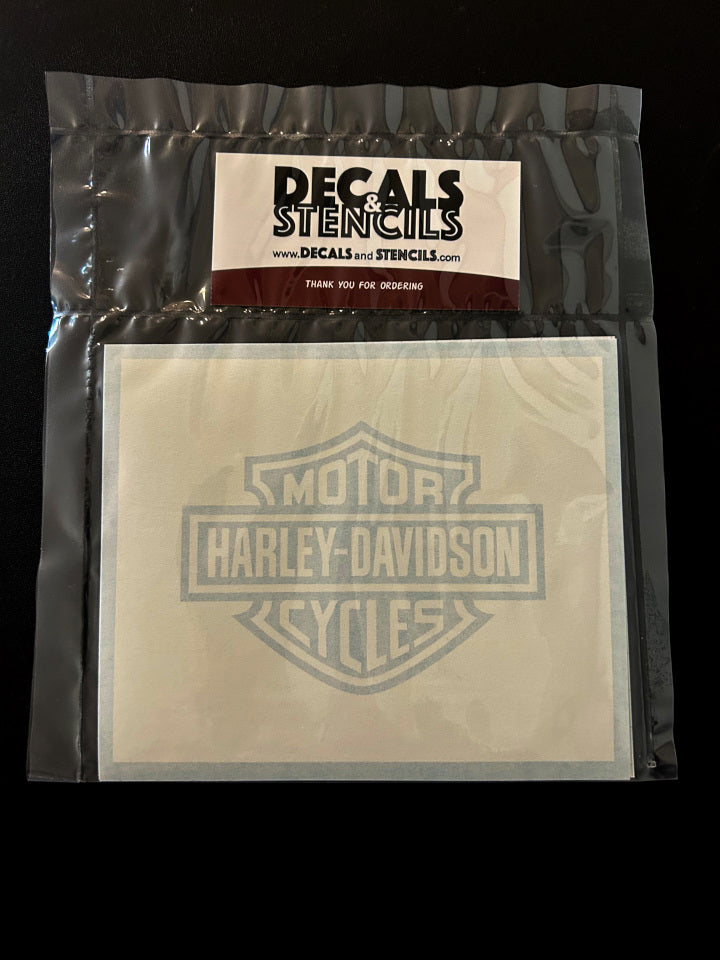 4 inch Harley Davidson Logo - Outer - Negative Stencil 2 Pack