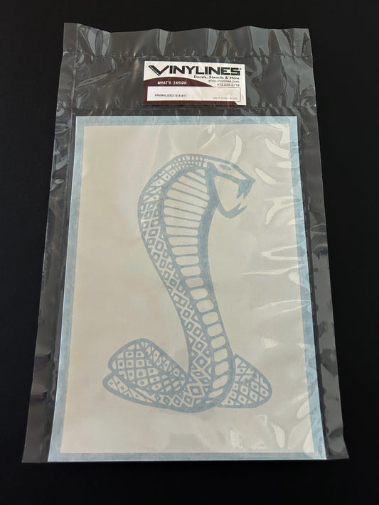 8 Inch Cobra Snake Negative Paint Stencil