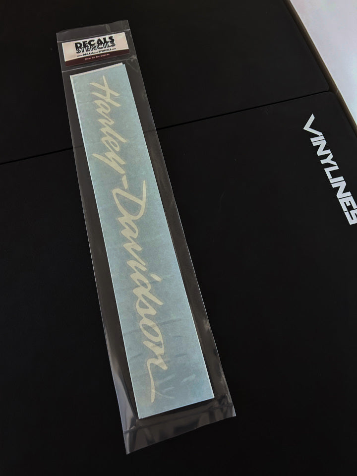 16 Inch Matte White Harley-Davidson Script Decal - 2 Pack – Decals and ...