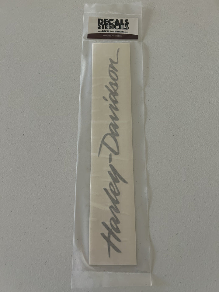 13 Inch Glossy Silver Harley-Davidson Script Decal 2 Pack – Decals and ...